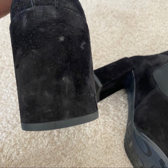 Pedro Garcia Waldo Chelsea Suede Bootie in Black - Picture 10 of 12